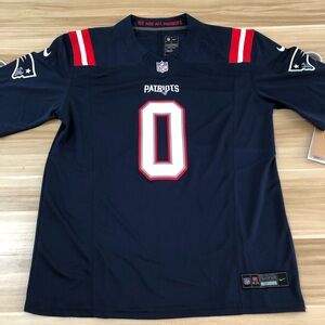 😁Christian Gonzalez Navy Vapor Stitched Jersey🥰